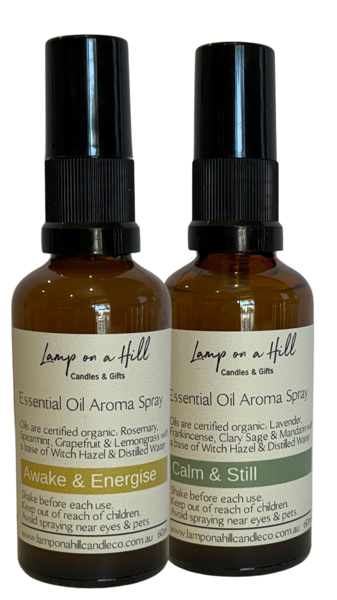 Essential Oil Aroma Sprays