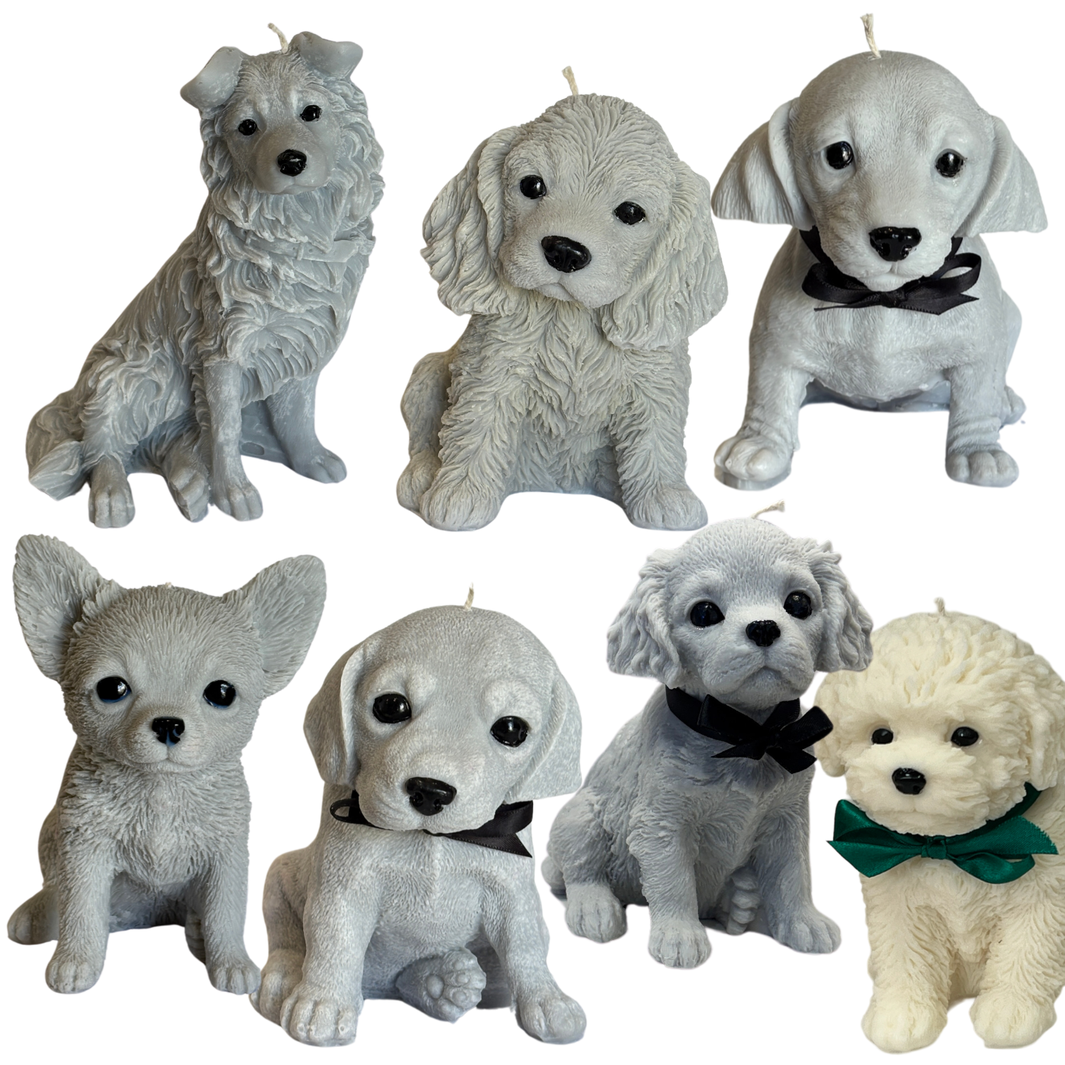 Puppy Dog Sculptural Candles