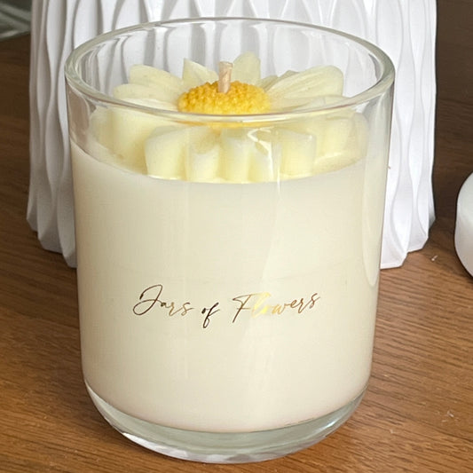 Daisy Candle Jar