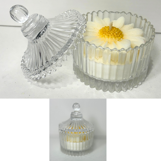 Carousel Jar Daisy Soy Candle