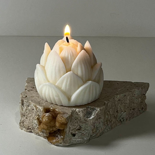Lotus Flower Sculptural Candle