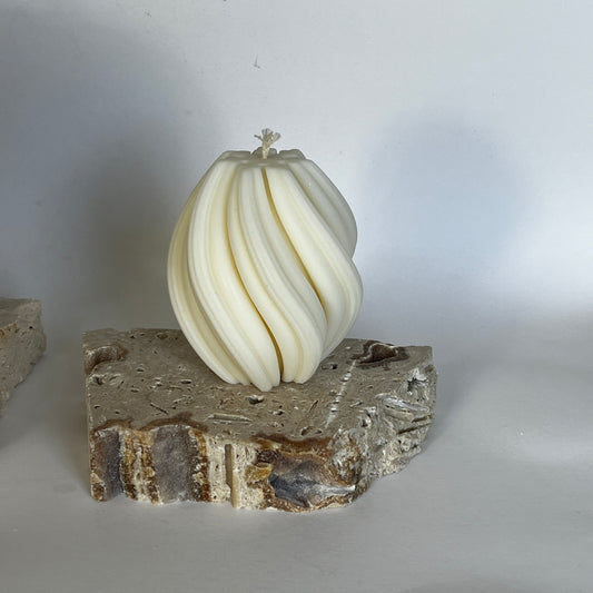 Twirl Sculptural Candle